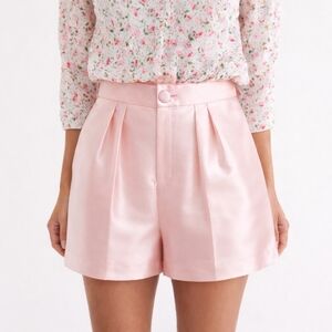 Silk Wool Cynthia Rowley Pink Shorts Silk Blend